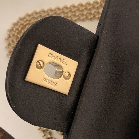 CHANEL Rare Rectangular East West Precious Gem Jewel Black💕Pink Bijoux Gold Bag - Picture 4 of 16